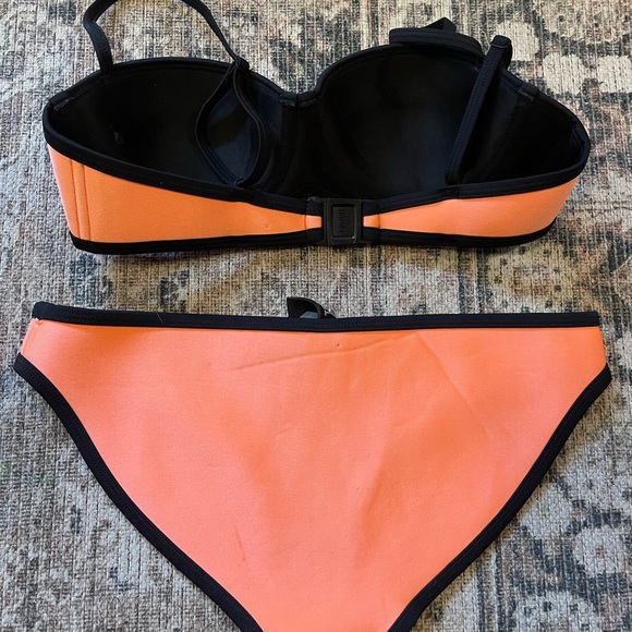Triangl pink and orange Swim set - Picture 3 of 4